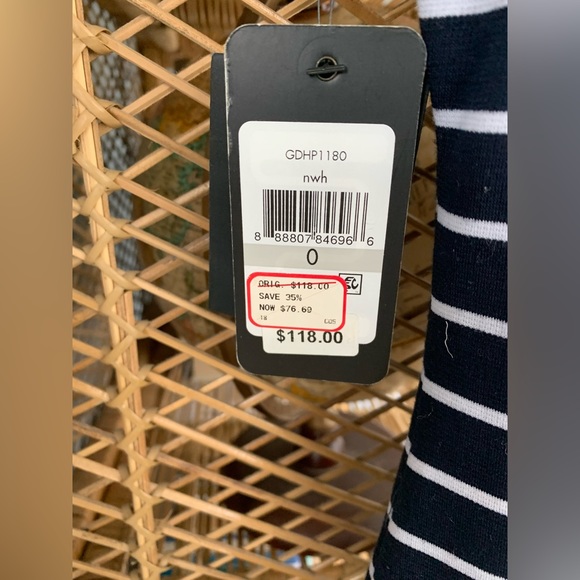 NWT Guess Striped Dress size 0 - Picture 6 of 6